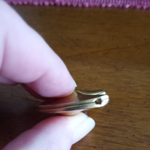 Final Markdown🎉🎉Brass Fortune cookie pendant - Picture 7 of 7